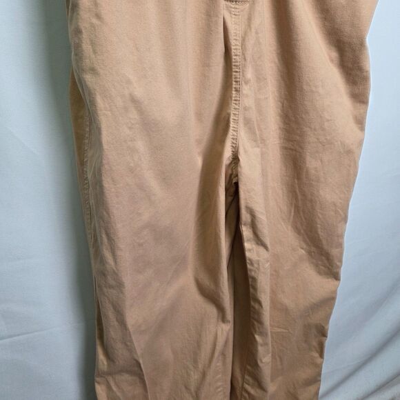 Pact Beige Boulevard Brushed Twill Zip Front Jumpsuit Medium - Picture 5 of 9